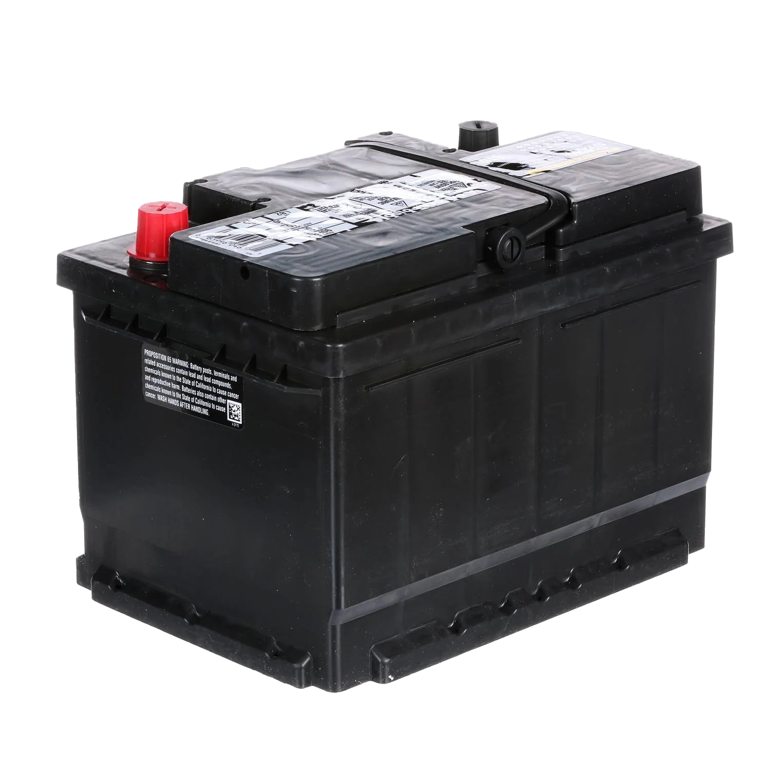 Car battery on workbench