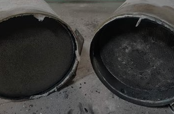 Diesel aftertreatment and exhaust service on a truck