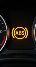 ABS warning light on dashboard